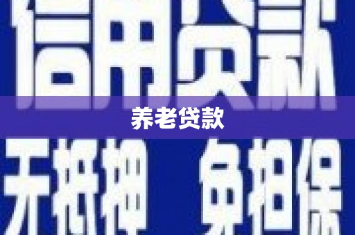 曲江养老贷款