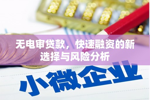 曲江无电审贷款，快速融资的新选择与风险分析