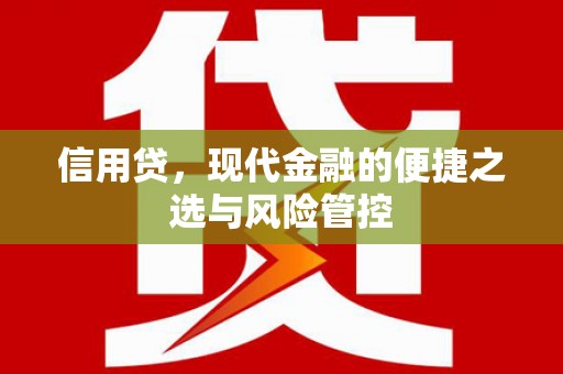 曲江信用贷，现代金融的便捷之选与风险管控