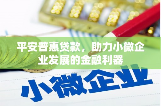 曲江平安普惠贷款，助力小微企业发展的金融利器